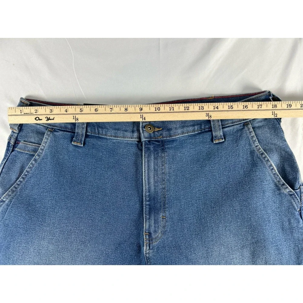 Dickies Men's Utility Denim Jeans Pants 36x34 Blue Flex Fit Carpenter Workwear